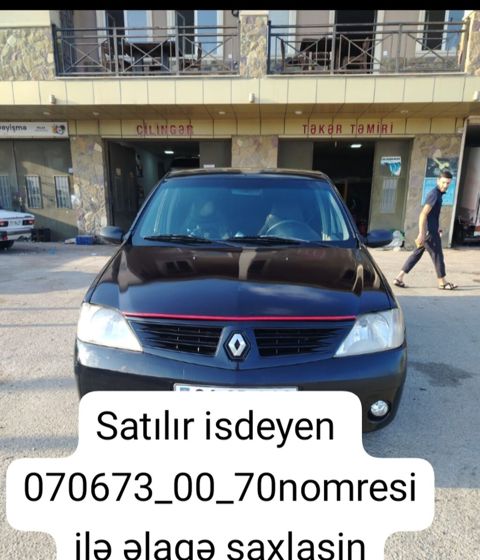 Renault sedan Xüsusiyyətlər: - Kuzov: 4 qapılı sedan, qara rəng — Digah