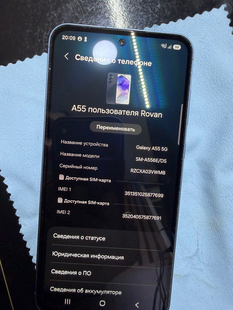 Samsung Galaxy A55 5G Awesome Iceblue 128GB/8GB — Smartfonlar, Bakı (2)