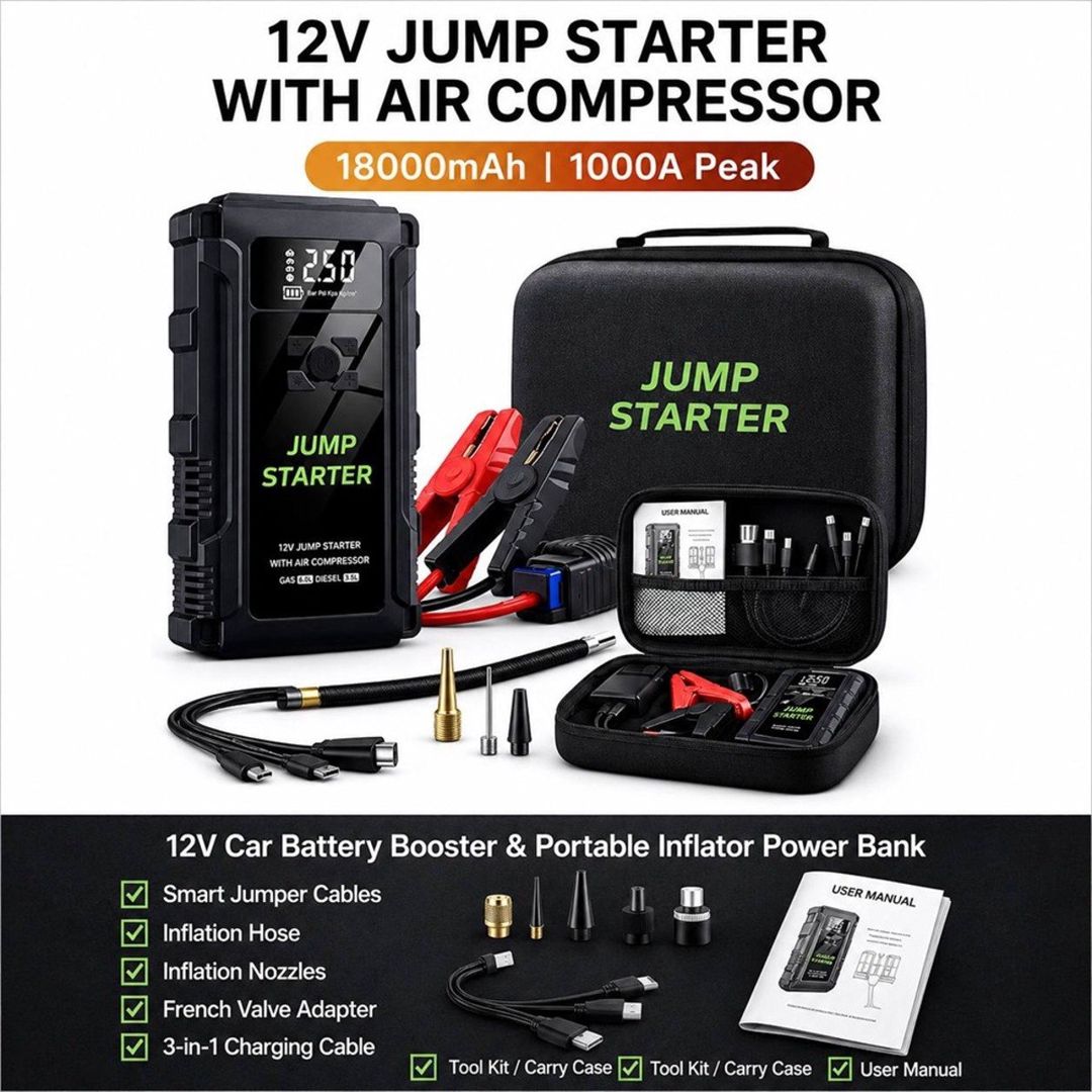 Avtomobil üçün Jump Starter K09 — Ehtiyat hissələri və aksesuarlar, Bakı (2)