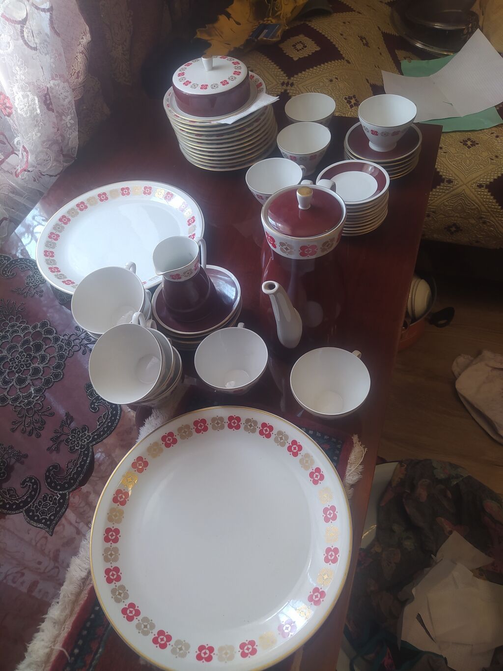 Çay dəsti, Farfor, Almaniya — Süfrə qabı, Digah (4)