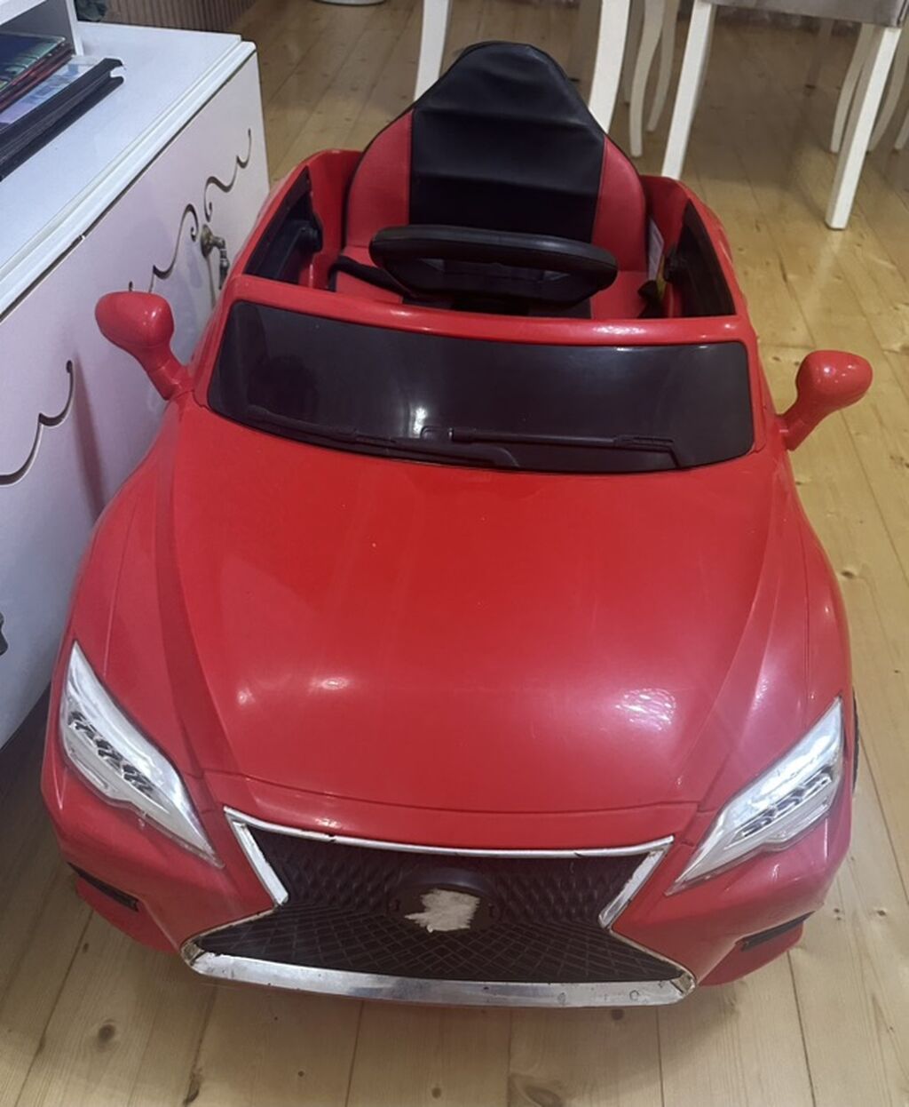 Uşaq üçün elektrikli minik maşını – qırmızı rəngdə sport kupe dizaynı — Uşaq avtomobilləri, Digah (2)