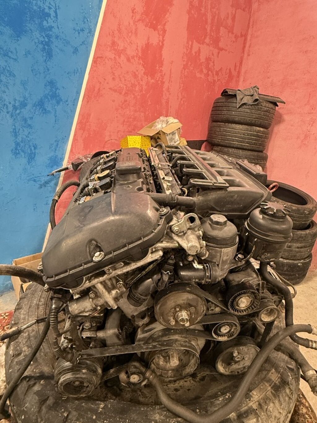Bmw M54 2.2matoru ideal veziyyetdedir. Yag yemir sadece mawin qeza — Mühərriklər, Bakı