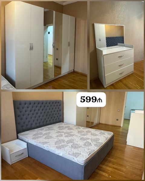 *599₼ Yataq mebeli Satılır*‼ Yaxşı vəziyyətdə Ünvan:-yasamal — Bakı