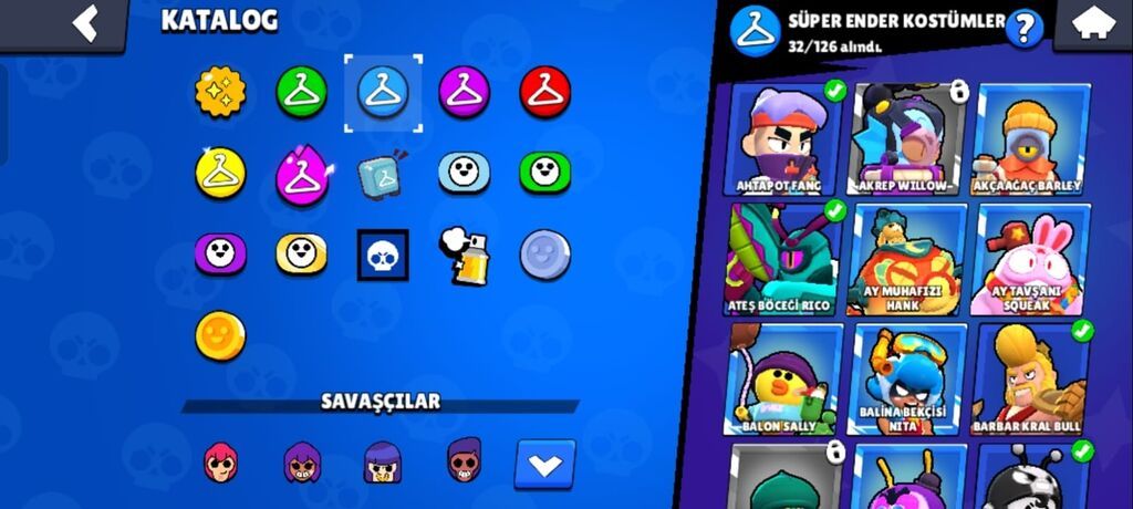 Brawl Stars hesabı – yüksək göstəricilər və zəngin kosmetik kolleksiya — Uşaq geyimi, Bakı (3)
