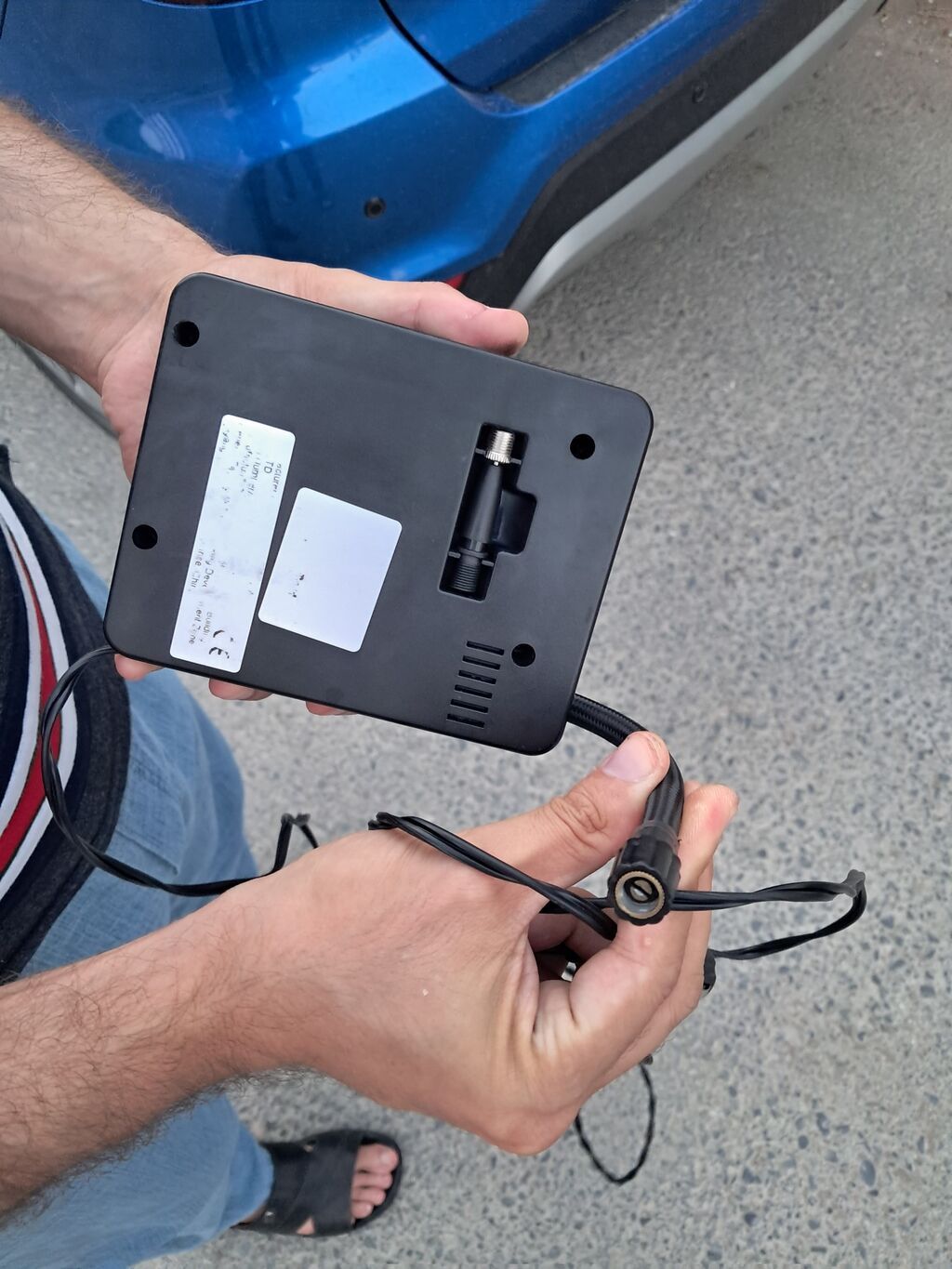 Avtomobil, velosiped, moped təkəri doldurmaq üçün portativ hava — Avtomobil aləti, Bakı (2)