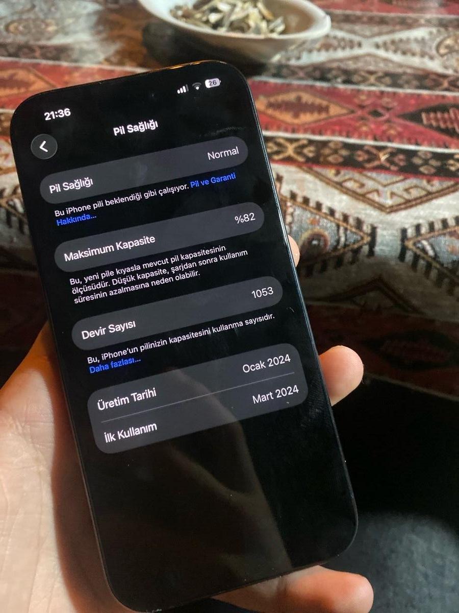 Apple iPhone 15 Pro Blue Titanium 128GB/8GB — Smartfonlar, Bakı (3)