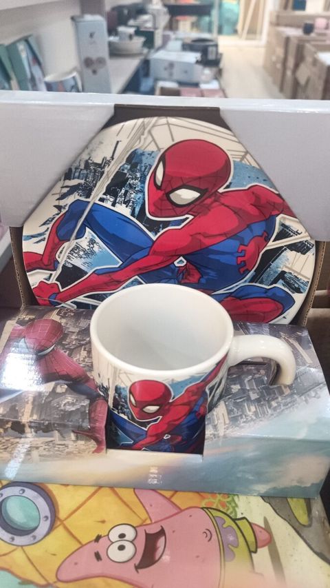 Spiderman fincan və boşqab dəsti — Bakı
