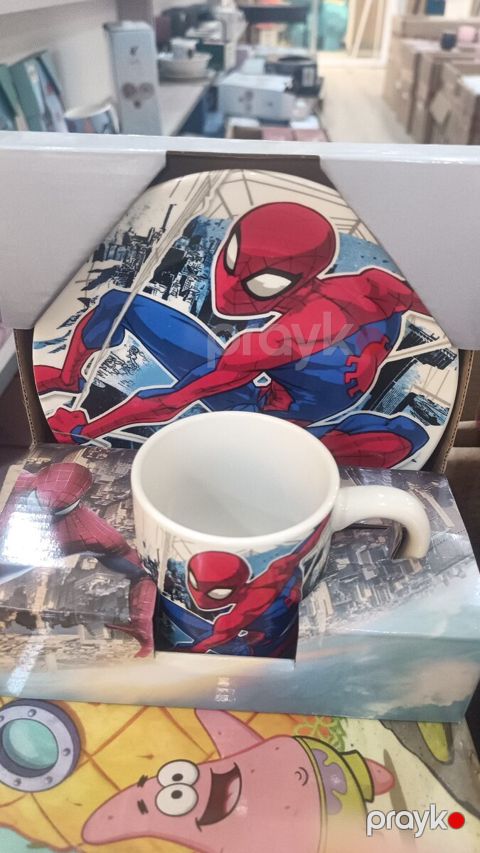 Spiderman fincan və boşqab dəsti — Bakı