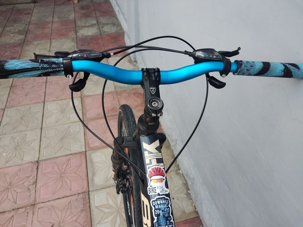 BMX GT-R dağ velosipedi - Rəng: qara, mavi və narıncı-aksentli — Dağ velosipedləri, Bakı (5)