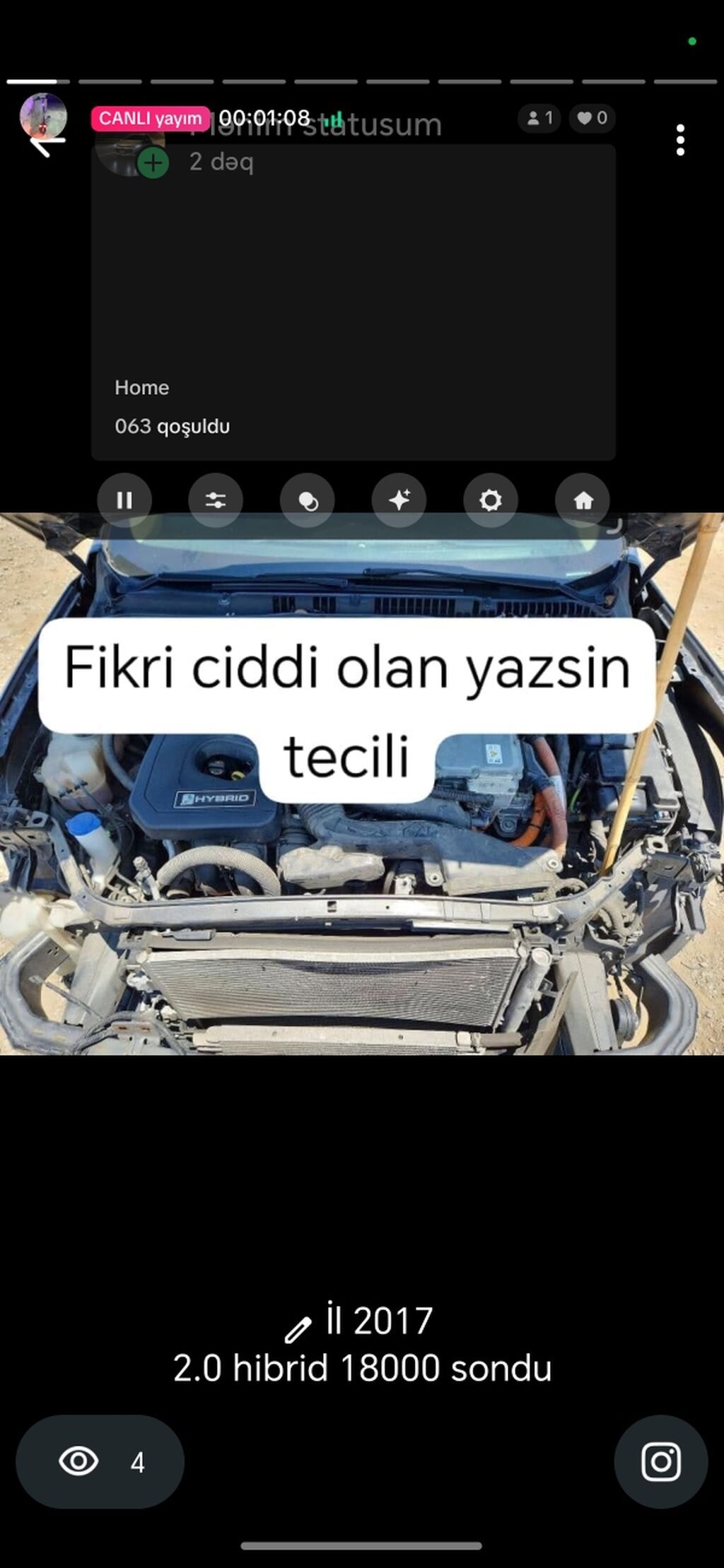 2017 il, 2.0 Hibrid sedan - Hibrid mühərrik: 2.0 litrə qədər — Avtomobillər, Bakı