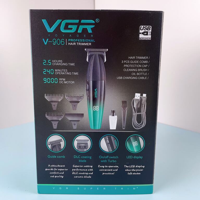 Professional təraş aparatı "VGR 906 2000MAH 9000RPM Ceramic Blades" — Gözəllik və səhiyyə, Bakı (10)