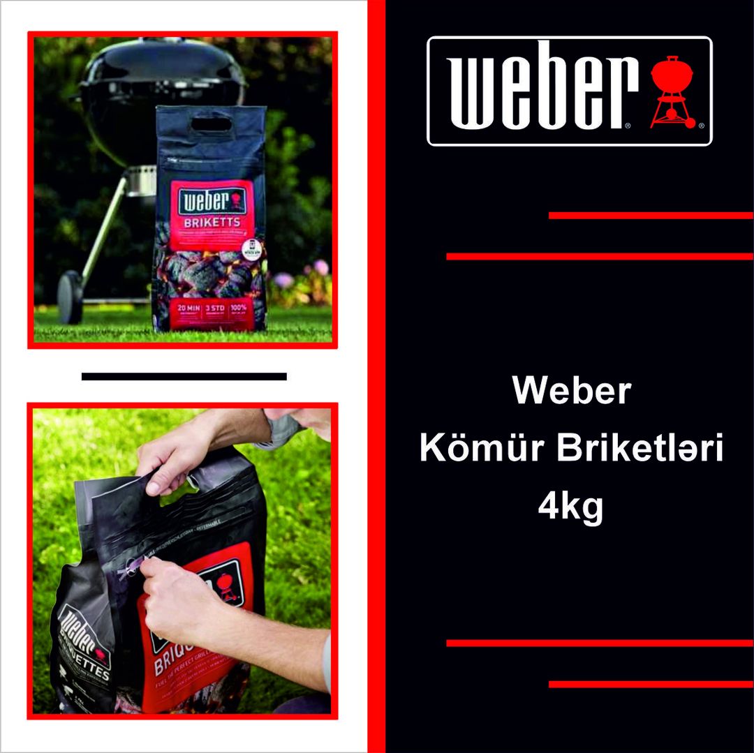 Weber Kömür Briketləri (4 KG) — Dacha və bağ, Bakı (2)