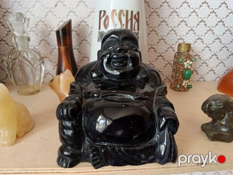 Статуэтка Будда из синего авантюрина. Высота 8см. Цена 15 манат — Bakı