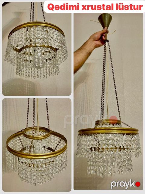 Çılçıraq, 1 lampa, Xrustal