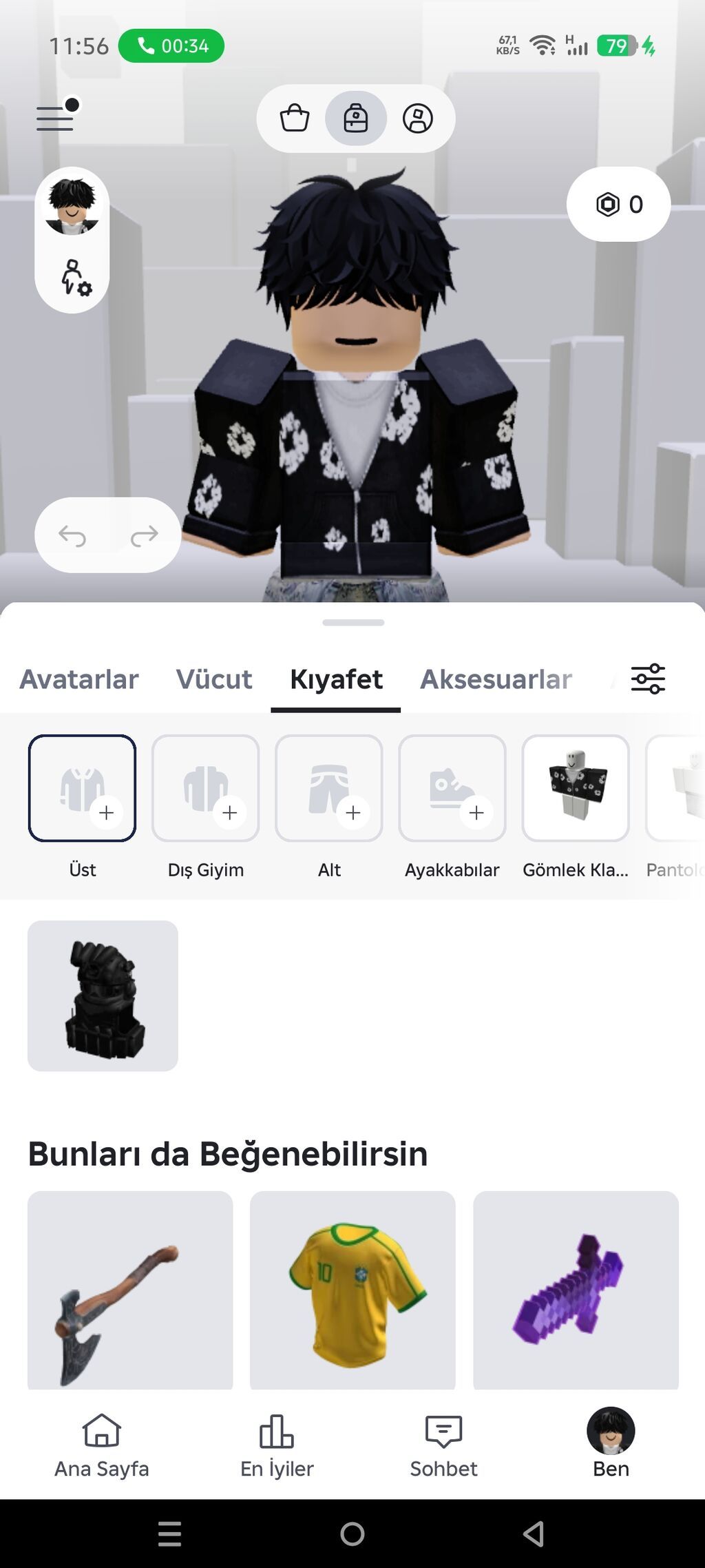Roblox avatar üçün tam hazır geyim dəsti Təsvir: - Platforma: Roblox — Kişi geyimi, Bakı (2)