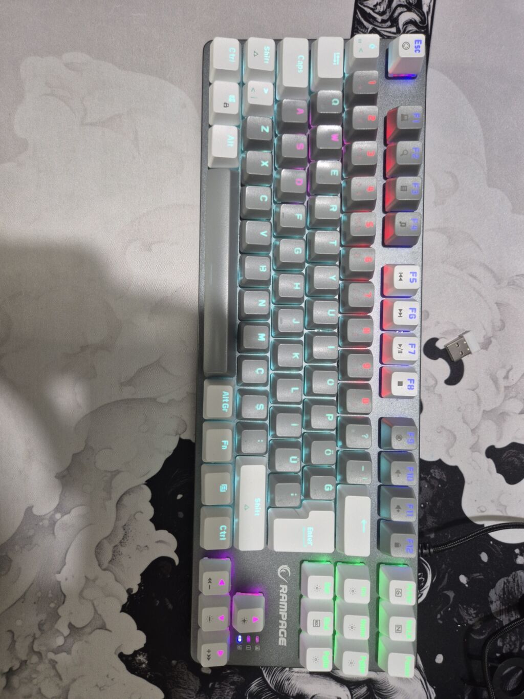 Rampage Snug K14 mexaniki oyun klaviaturası Rampage Snug K14 — Klaviaturalar və siçanlar, Bakı (3)