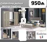 Yataq otağı mebel dəsti - Qiymət: 950₼ - Çatdırılma pulsuz - Matras — Mallar