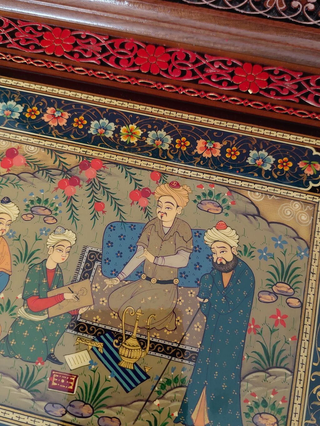 Miniatür rəsmli ağac tablo – əl işidir - Şərq miniatür üslubunda əl — Şəkillər, plakatlular və çərçivələr, Bakı (4)