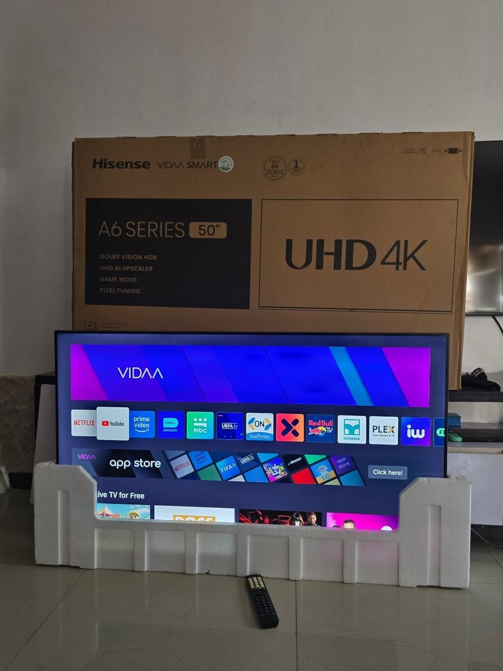 Hisense A6 Series 50" UHD 4K Smart TV (Vıdaa) - 50 düym ekran, 4K — Televizorlar, Quba (3)