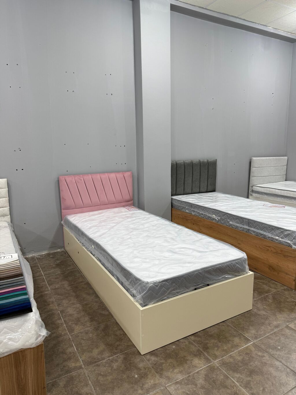 Tək nəfərlik çarpayı – dəmir karkas + matras - Ölçü: 90 sm x 200 sm — Yataqlar, Bakı (3)