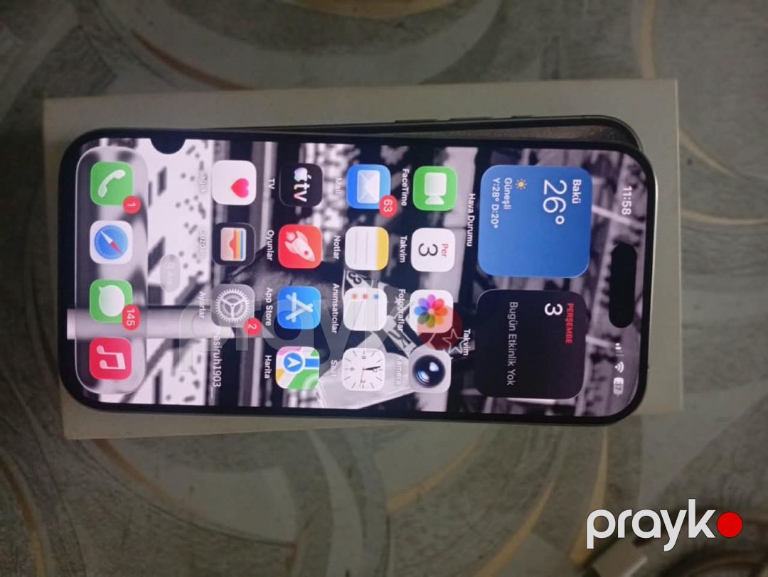 Apple iPhone 15 Pro Natural Titanium 256GB/8GB — Smartfonlar, Bakı (4)