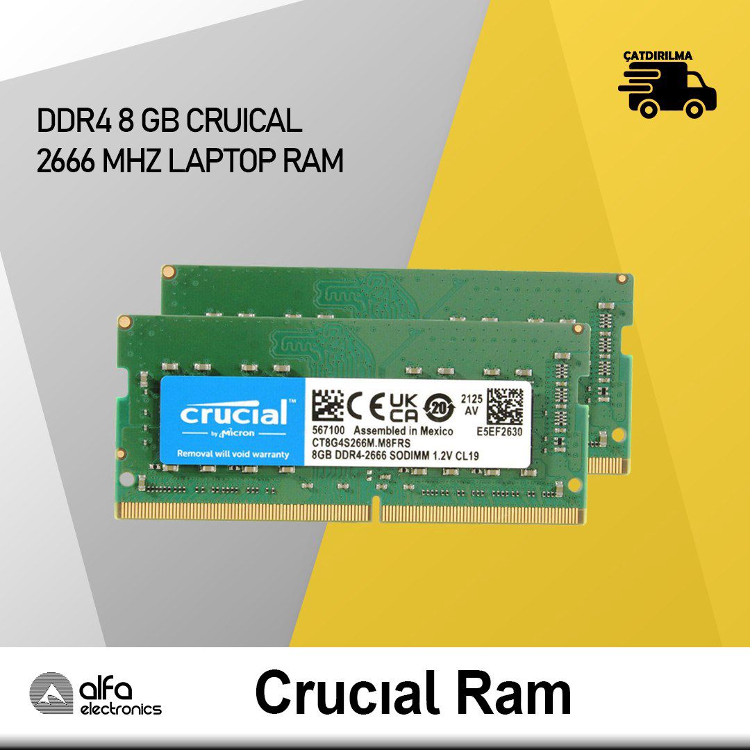 RAM-lar "Crucial" — Kompüterlər və noutbuklar, Bakı (8)