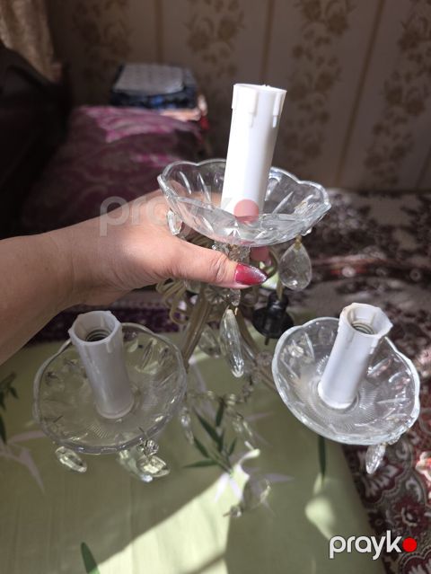 Çılçıraq, 3 lampa, Şüşə — Bakı