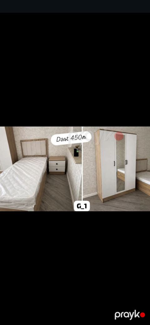 Gənc otağı mebel dəsti – Dast 450₼ Tərkibi: - Tək nəfərlik çarpayı — Mehdiabad