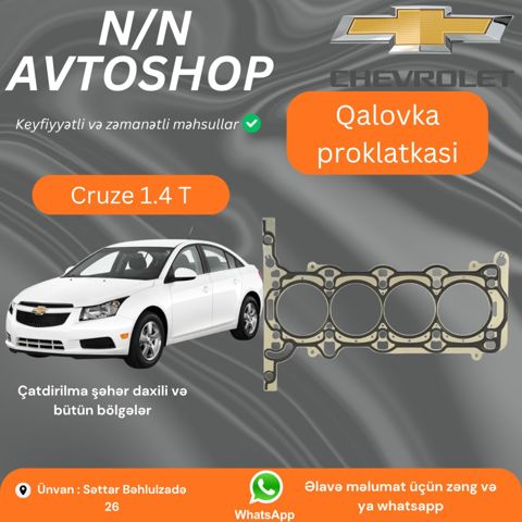 Chevrolet Cruze 1.4T mühərrik başlığının araqatı — Bakı