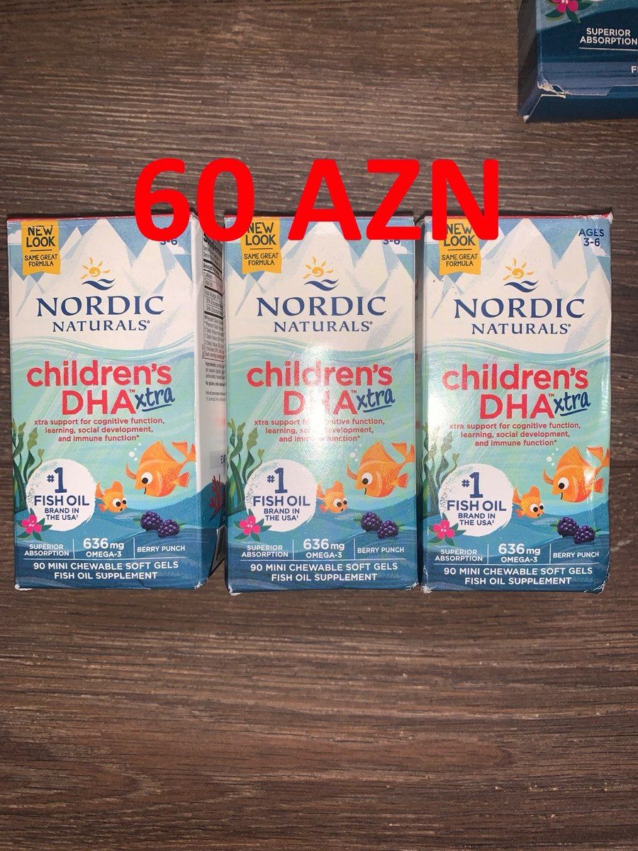 Nordic Naturals uşaqlar üçün Omega Balıq yağı — Gözəllik və səhiyyə, Bakı (10)