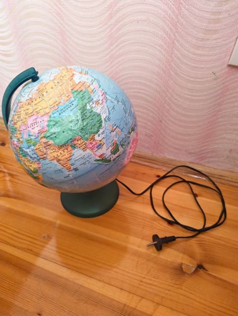 İşıqlı qlobus masa lampası - Elektriklə işləyən işıqlı qlobus — Bakı