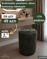 Modern yuvarlaq pufik — Deluxe Mebel Fabriki