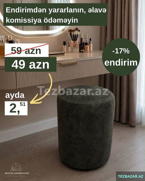 Modern yuvarlaq pufik — Bakı