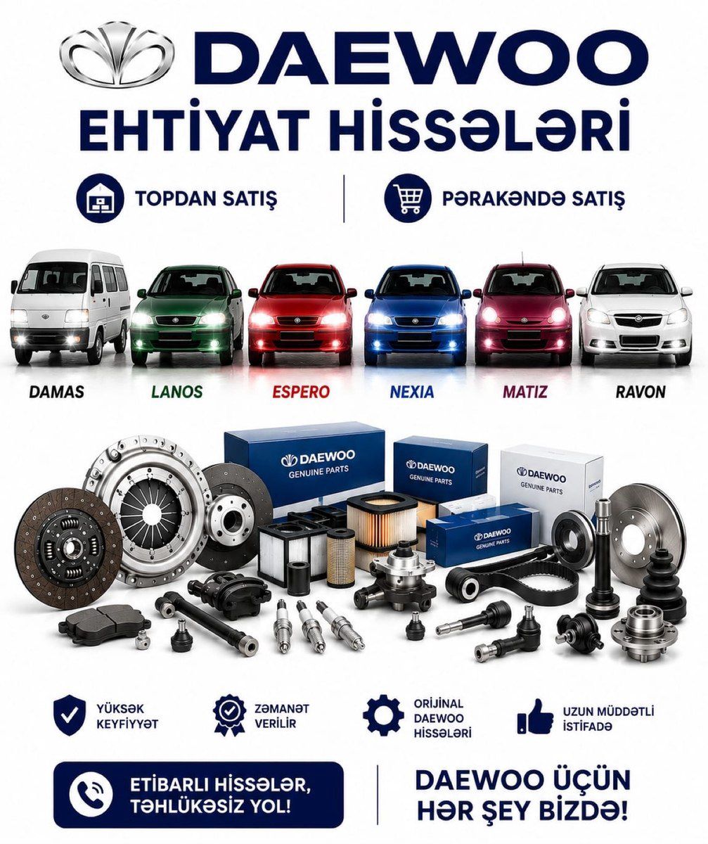 "Daewoo 1995-2023" ehtiyat hissələri — Ehtiyat hissələri və aksesuarlar, Bakı