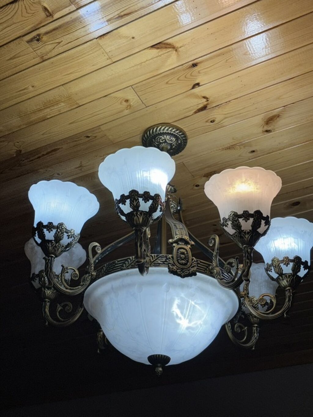 Çılçıraq, 9 lampa, Metal — Tavan is?qlar? v? cilc?raqlar, Masazır