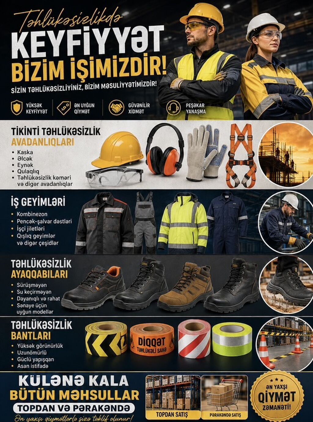 Məhsul: İşçi Gödəkcəsi – Safetex Workwear & Safety Xüsusiyyətlər — Kurtkalar, Bakı (9)
