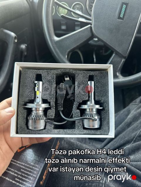 H4 LED faralar dəsti - Standart H4 yuvası ilə uyğun - İki ədəd LED — Şəki