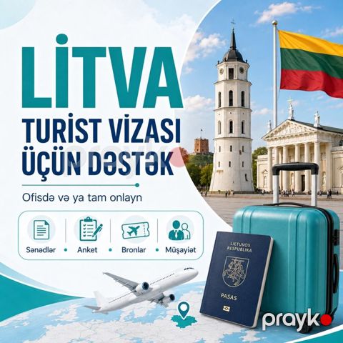 Xidmət: Litva və Almaniya turist vizası üçün peşəkar dəstək Təsvir — Bakı
