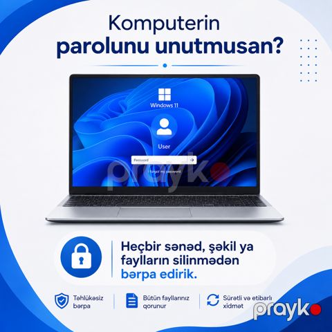 Kompüter parollarının bərpası — Bakı