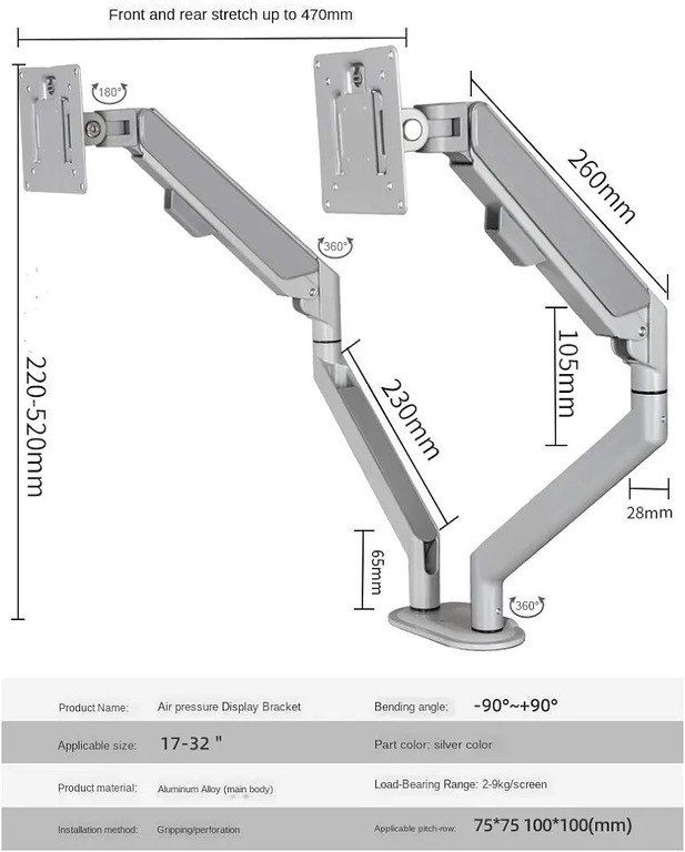 "M11B" dual monitor tutacağı — Periferik cihazlar, Bakı (10)
