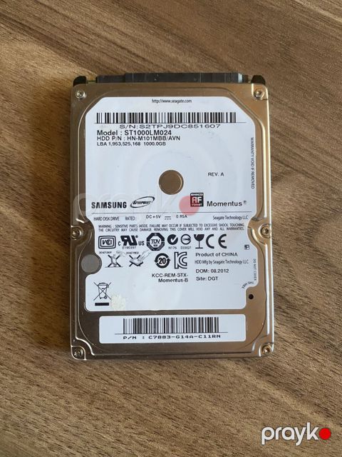 Samsung 1TB hard disk yaddaş Əla vəziyyətdə