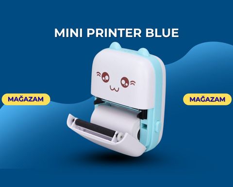 Mini Printer blue — Bakı