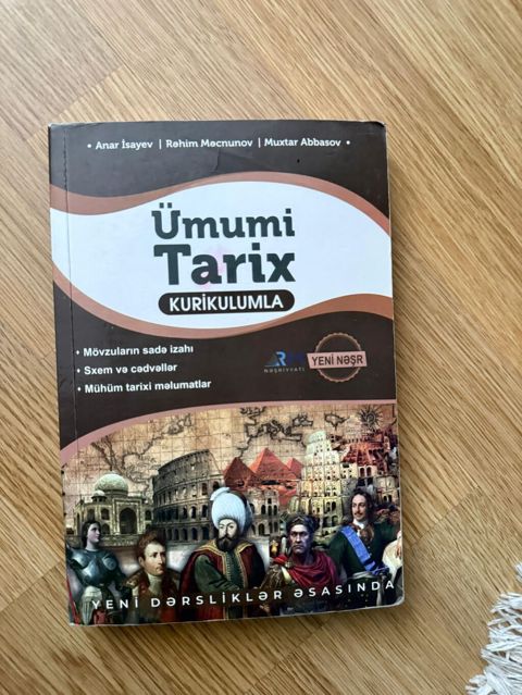 “Ümumi Tarix – Kurikulumla” adlı dərs vəsaiti - Müəlliflər: Anar — Bakı