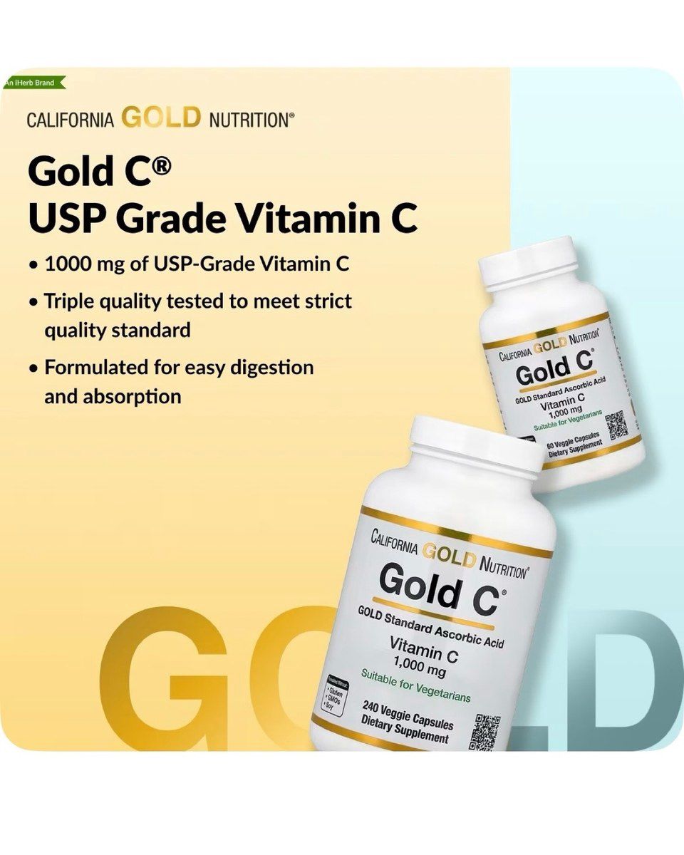 California Gold Nutrition Gold C Vitamin C 1000 — İdman, hobi, istirahət, Bakı (3)