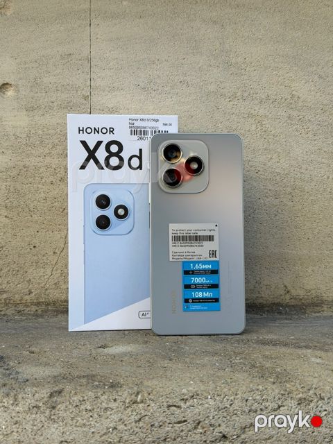 Honor X8d Velvet Grey 256GB/8GB — Bakı