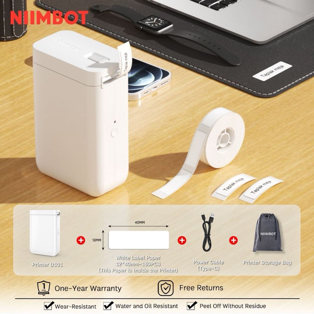 Niimbot D101 mini etiket printeri — Ofis texnikası və istehlak malları, Bakı (3)