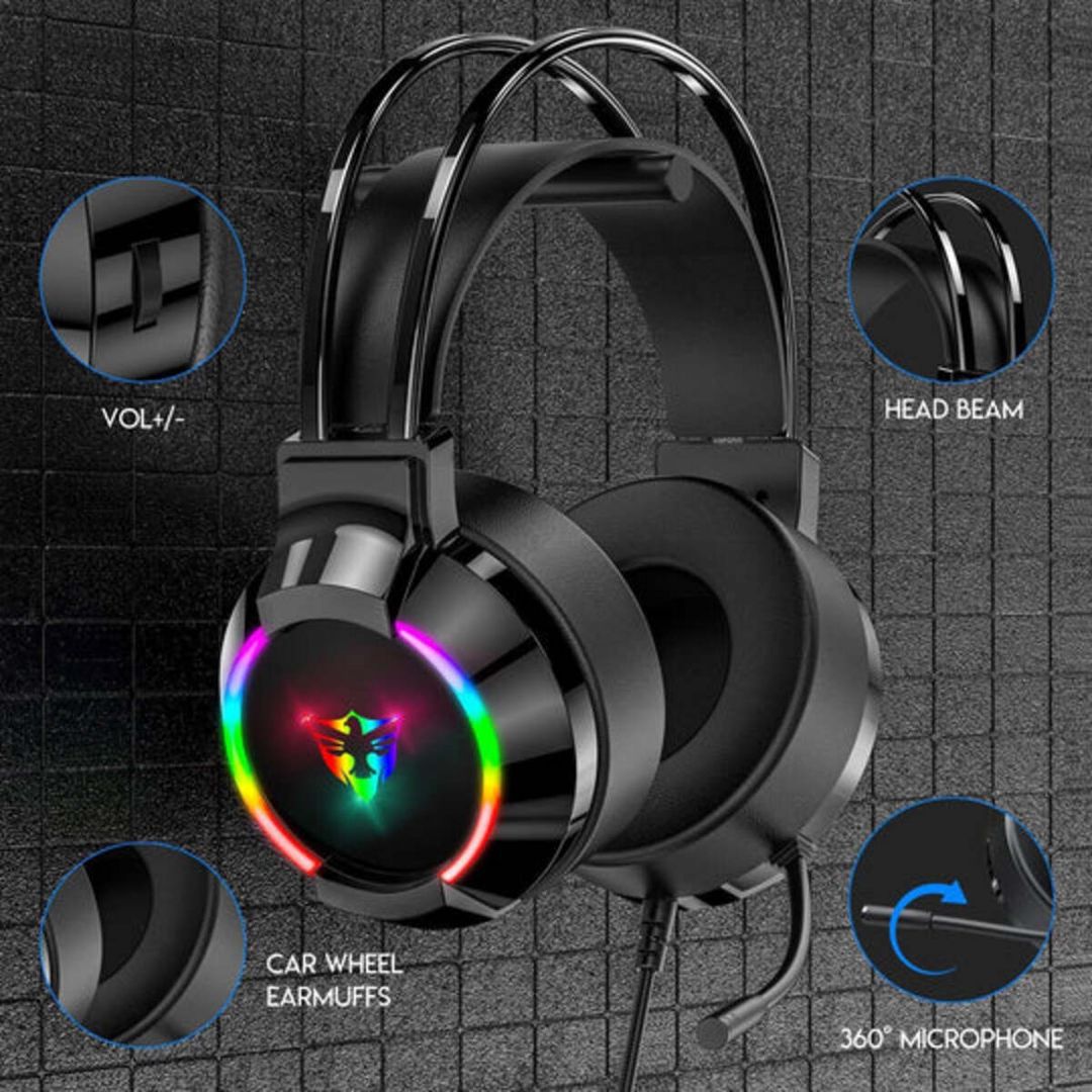 Ryon G606 RGB oyun qulaqlığı — Səs texnikası, Bakı (2)