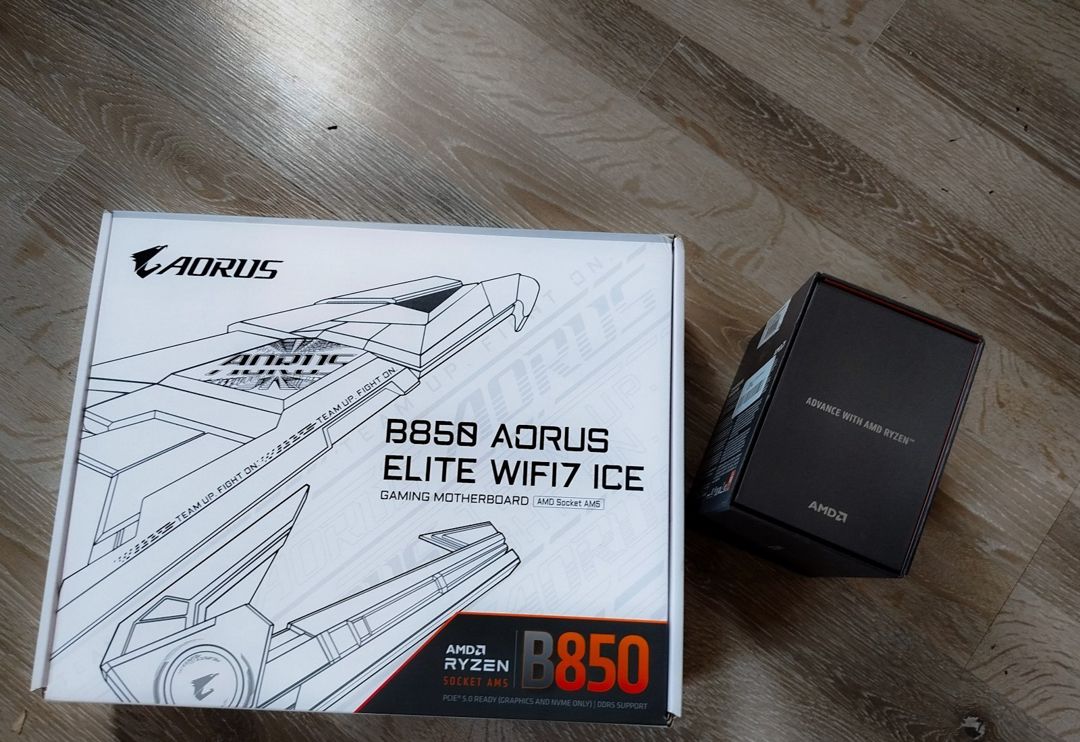 AMD Ryzen 7 7700X + aorus B850 Elite ıce WIFI-7 — Kompüterlər və noutbuklar, Bakı (2)