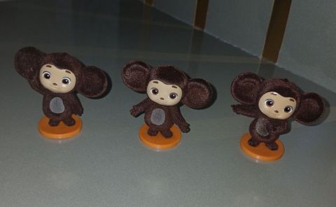 Cheburashka fiqurları – kolleksiya üçün 3 ədəd set - Material: sərt — Digah