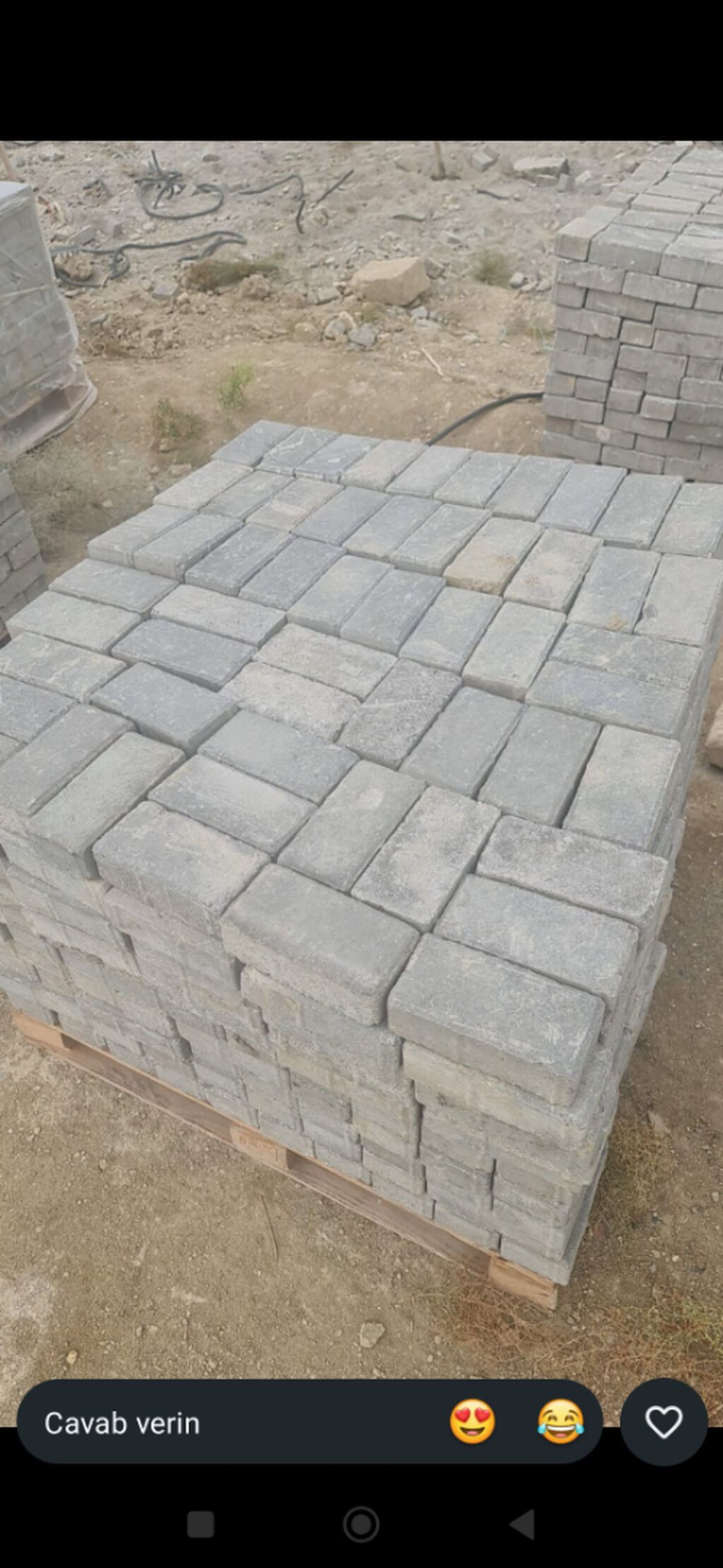 Trotuar daşları (beton piyada/klinker tipli paver) - Material: yüksək — Beton, Bakı